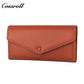 Factory custom short simple leather purse for women cowhide coin bag for women purse money clip