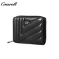 Women's Genuine Leather Short Zip Wallet, Multi Card Slots Multi-Functional Coin Purse & ID Card Holder