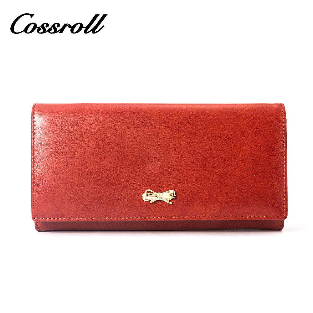 2023 Best New Products dark blue long leather wallet women With Top Selling