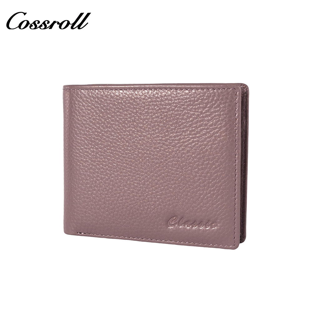 Real pickup bag men's first layer of cowhide degaussing anti-theft brush card sleeve compact ultra-thin wallet