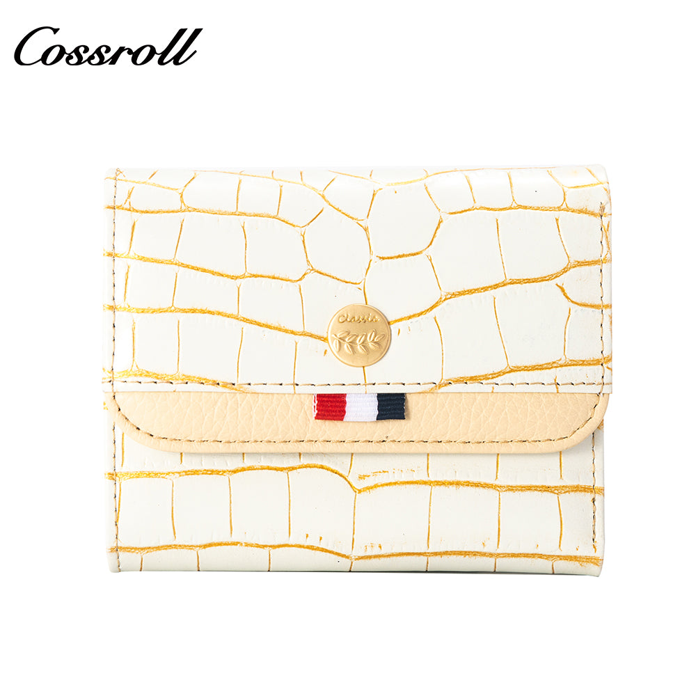 Best Selling Promotional Price luxury leather travel  crocodile texture Genuine Leather