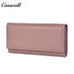 Genuine Leather Women's Wallet with Multiple Card Slots, Simple First-Layer Cowhide Vertical Style