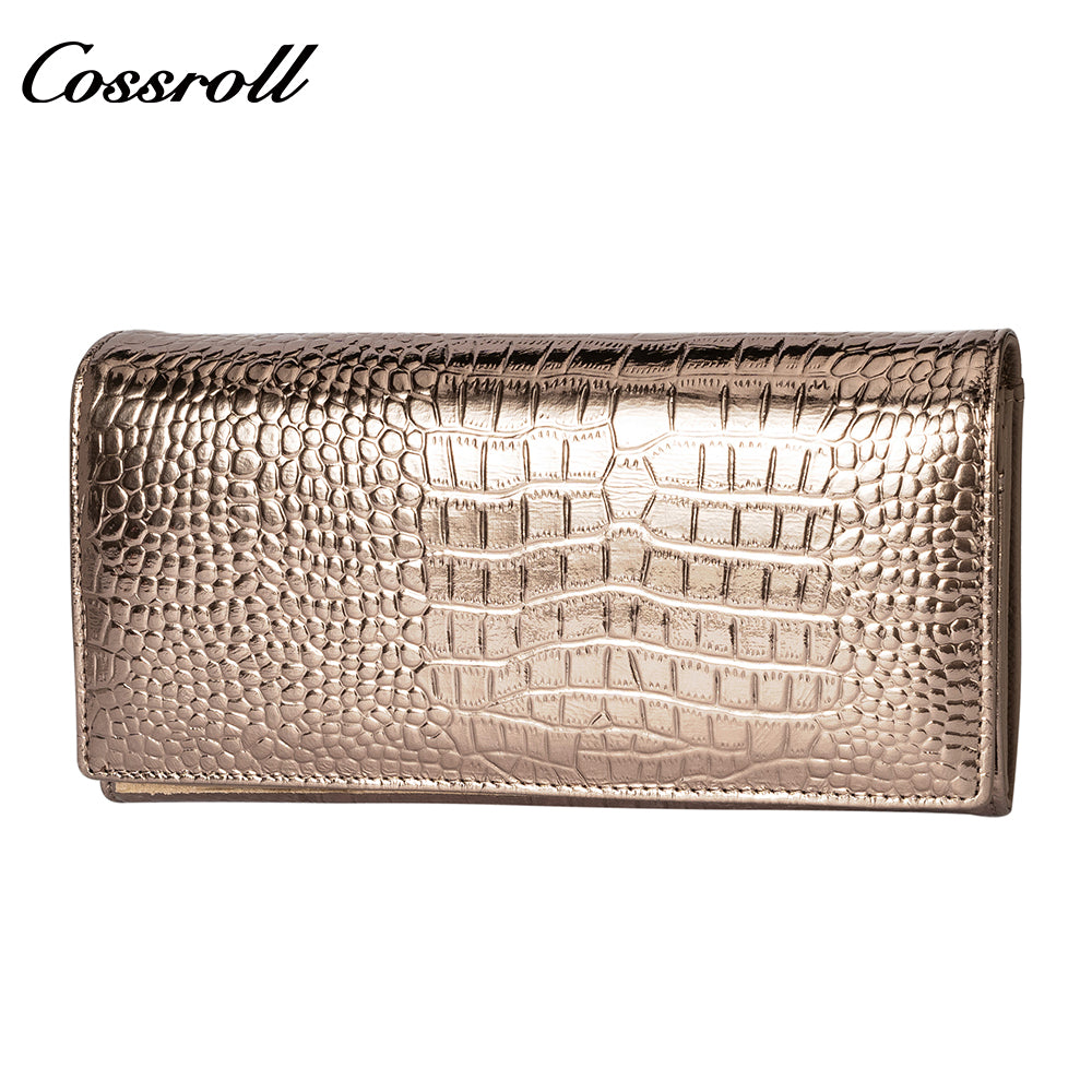 Most Selling Products  cowhide wallet  crocodile texture patent leather