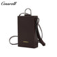 First-layer cowhide square small crossbody bag, minimalist and niche handheld single-shoulder mini phone bag