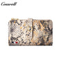 Manufacturers customized serpentine leather purse women's long cowhide women's multi-layer multi-card large capacity