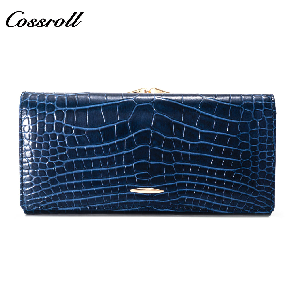 Genuine Special Price wallet for women leather  crocodile texture Genuine Leather