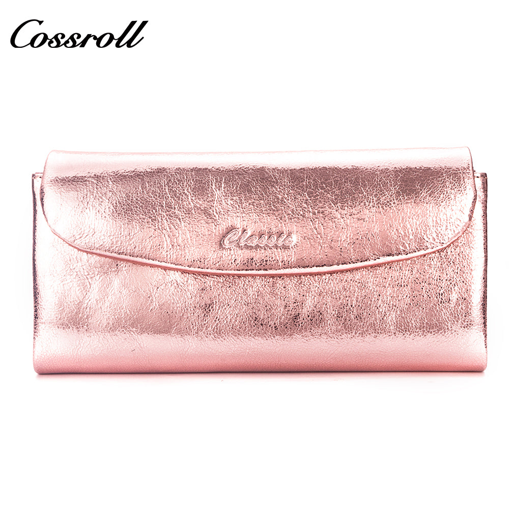 Popular Decorative handmade leather leather purse women pearl pattern