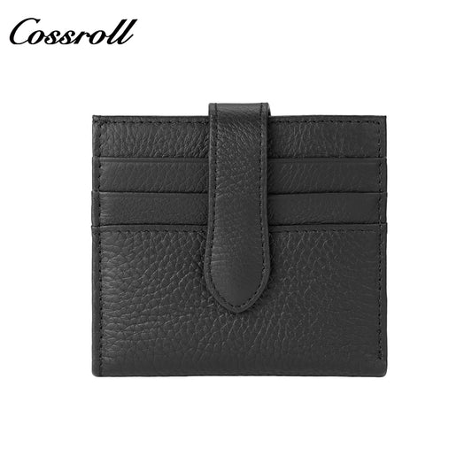 Women's genuine leather business card holder ID card holder credit card holder work ID holder wallet