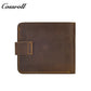 Cross-border Crazy Horse leather men's retro casual slim cowhide wallet