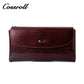 New factory custom leather money baotou layer cowhide change card bag patent leather holding women's purse custom