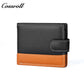 Foreign trade leather wallet men's Europe and the United States fashion buckle spelling color short wallet