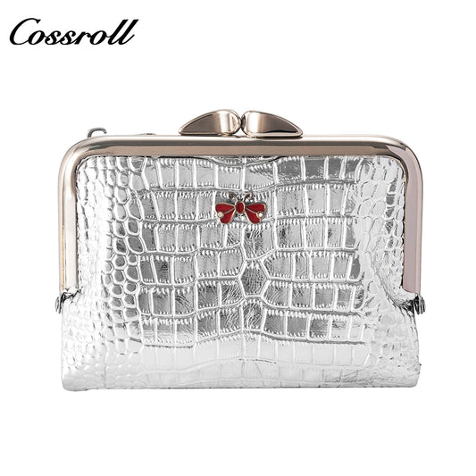 The Lowest Price genuine women  crocodile texture Genuine Leather