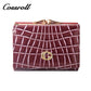 Innovative design Women's purse Real leather purse multi-carte checked leather