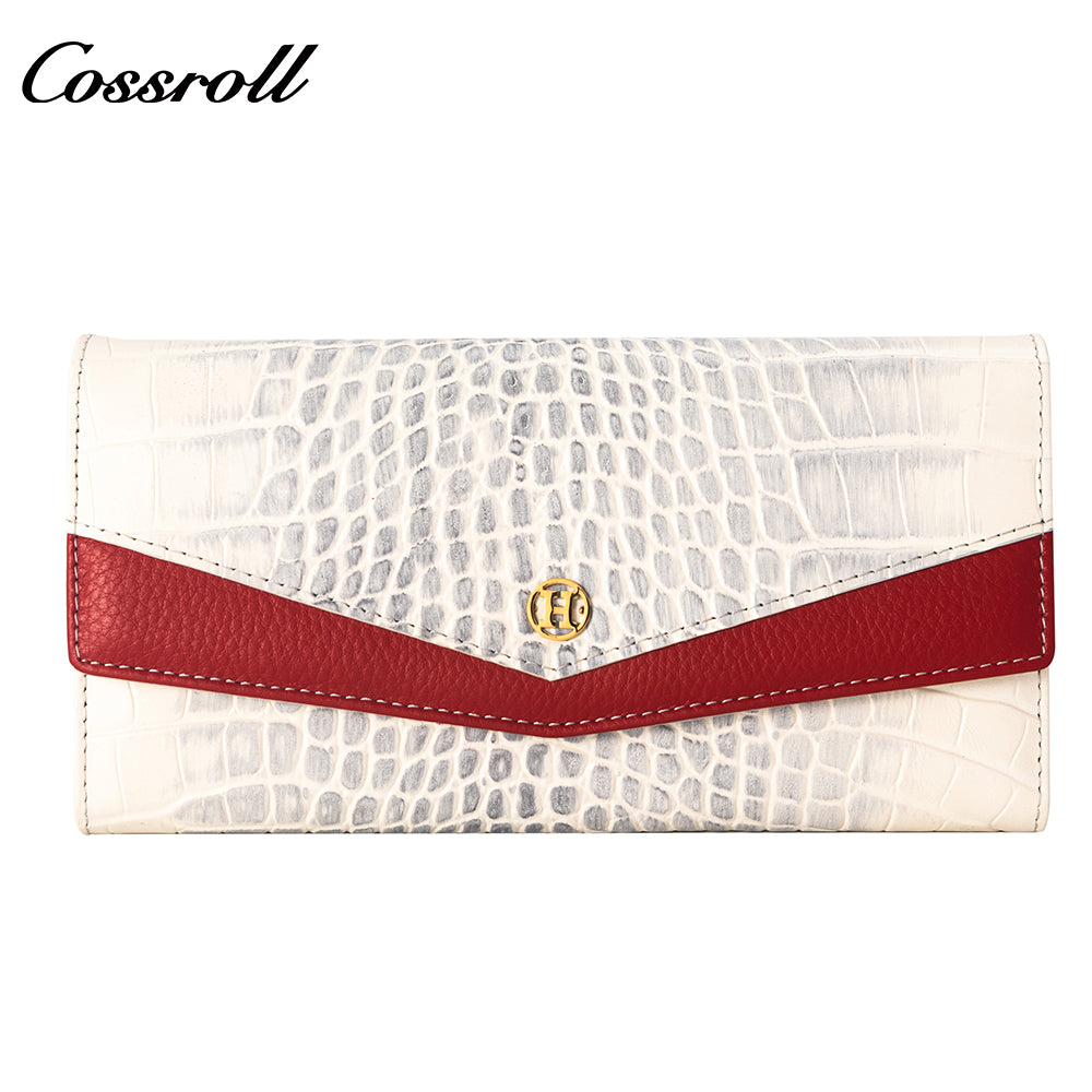 High Quality Wholesale Custom Cheap luxury leather   crocodile texture Genuine Leather