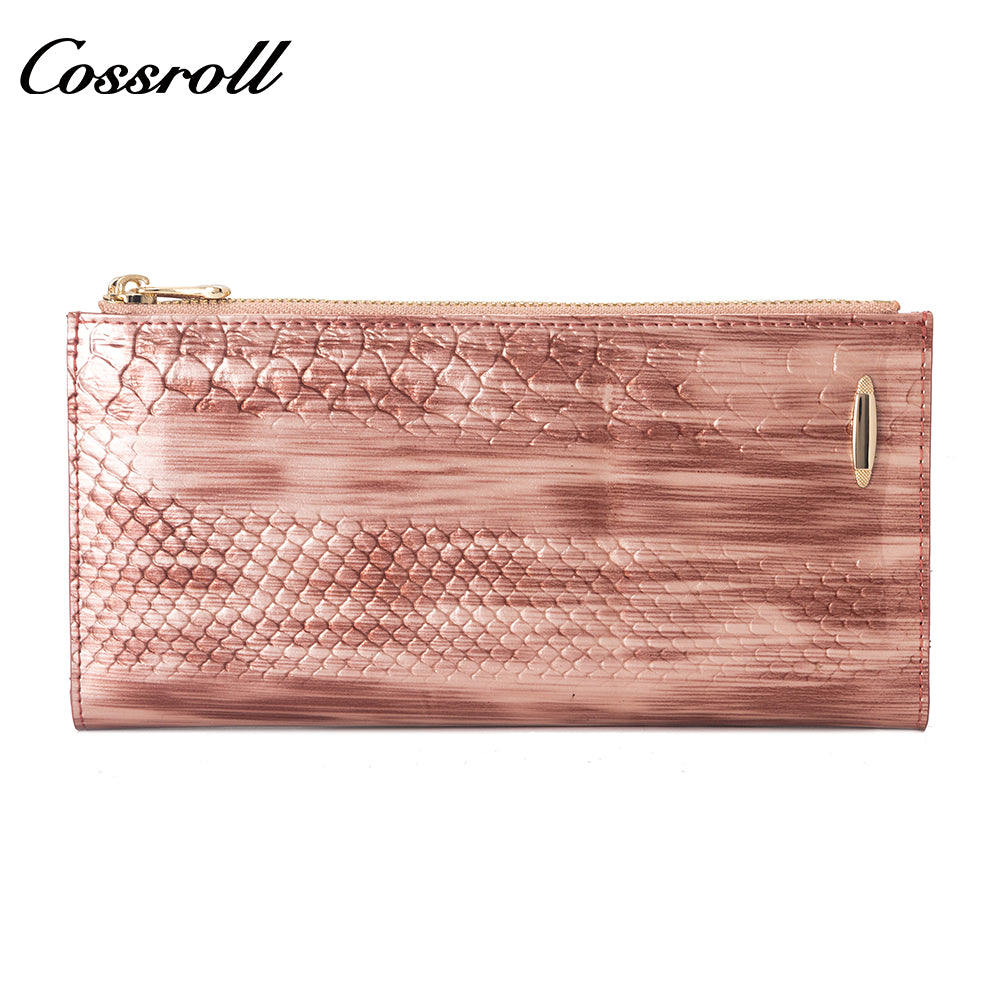 Best Selling Quality manufactory leather new wallet  crocodile texture Genuine Leather