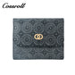 Brand New slim black leather wallet women With High Quality