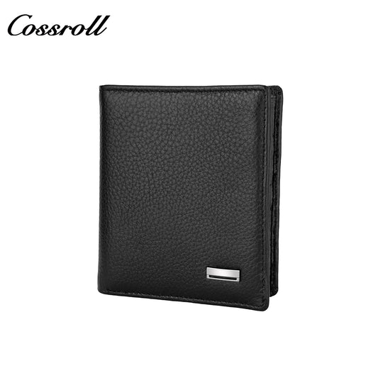 Genuine leather men's wallet head layer cowhide leisure money clip short section