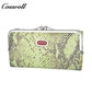 Retro multifunctional folding clip long coin purse new portable versatile multi card position ladies  wallet