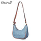 Denim Underarm Bag, Casual Shoulder Bag for Women, Commute Crossbody Purse with Adjustable Strap