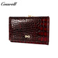 Cross-border 2024 Fall Women's Short wallet Euro-American style crocodile buckle three-fold coin wallet