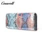 Manufacturers custom foreign trade new wallet female leather short snake wallet cowhide high-end wallet card bag certificate bag