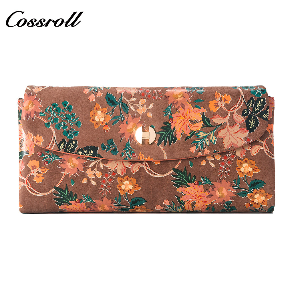 China Professional Customized manufactory for women geniune leather wallet