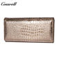 2024 Hot New Products real leather long   crocodile texture patent leather