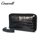 Ladies Long Clutch Patent Leather Crocodile Classic