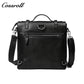 Genuine Leather Briefcase for Men, Large Capacity Laptop Handbag, Multi-Functional Business Commute Bag, Support Handheld / Shoulder / Crossbody / Backpack Carry