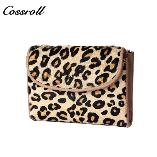 Cross-border Leopard Print Short Women's Coin Purse High-End Multifunctional Coin Holder