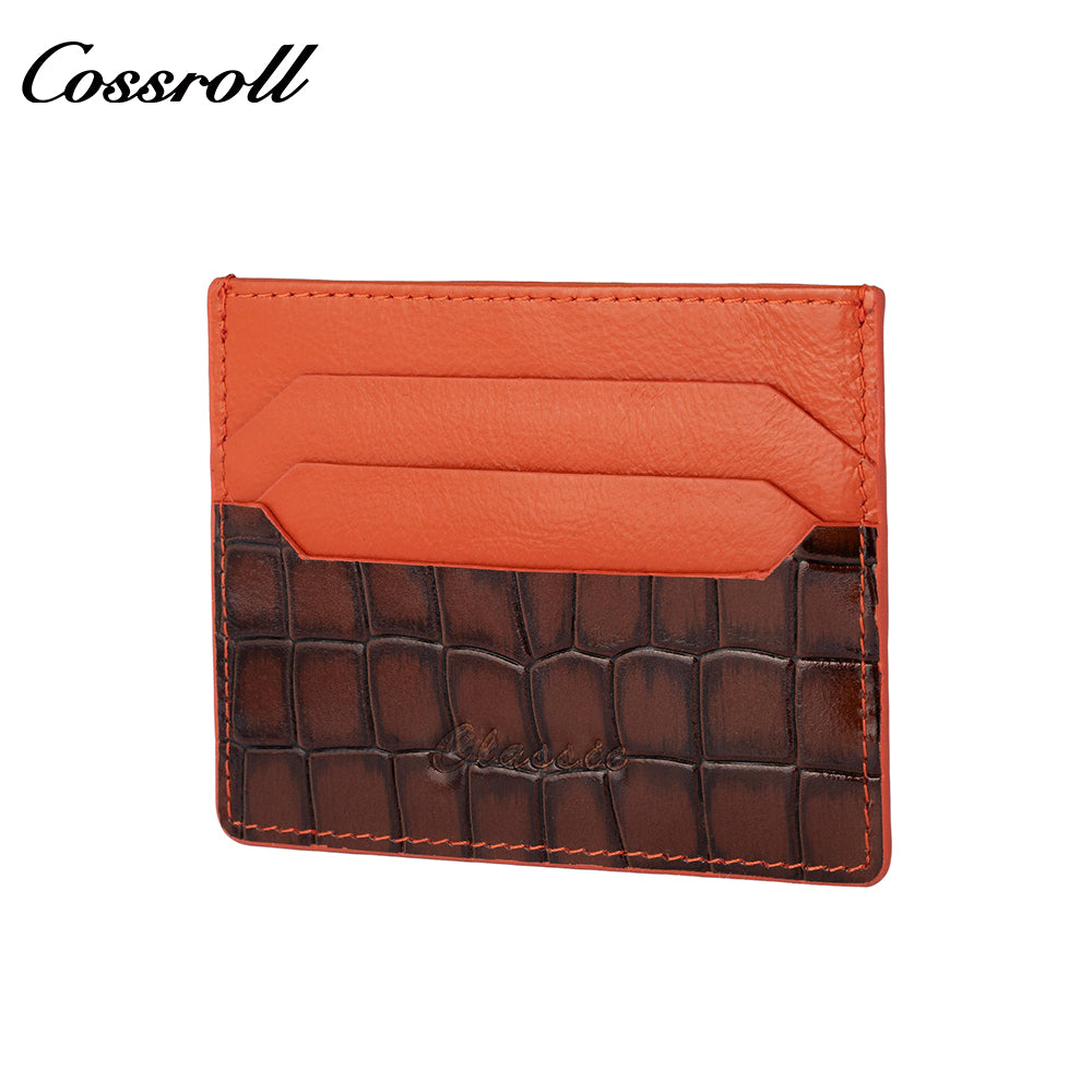 Crocodile card holder card protector business card storage ID card holder