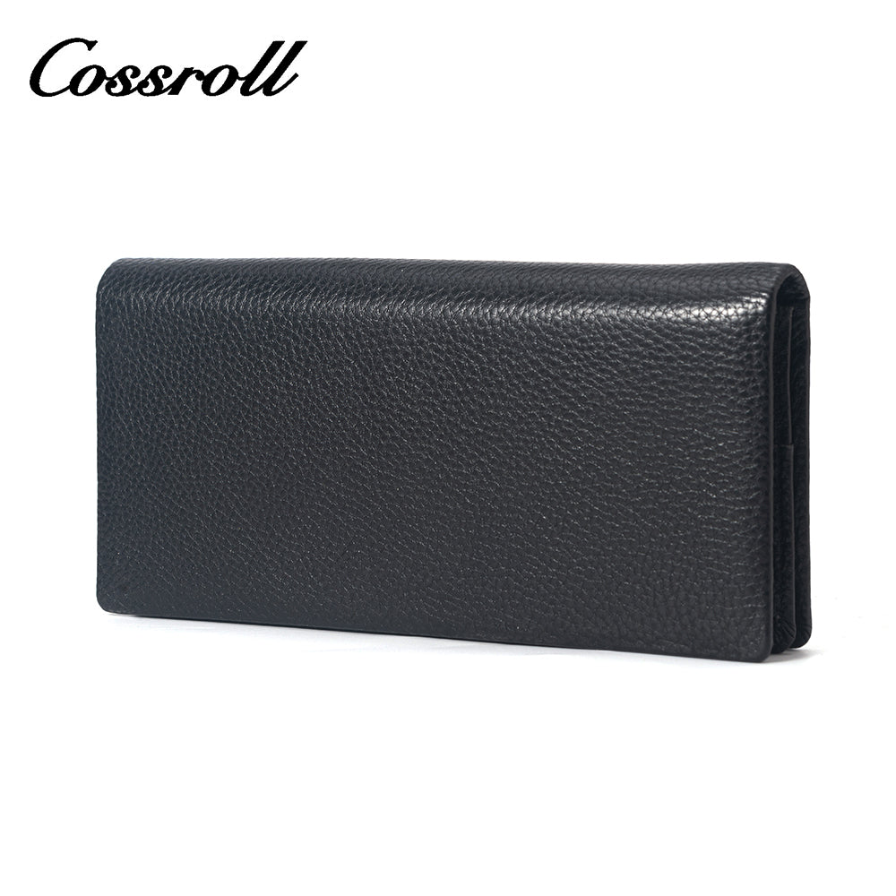 2023 New Product black small leather wallet women's with factory price