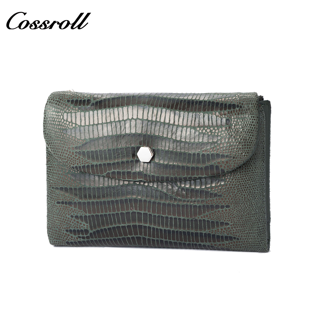 Genuine leather wallet for women, soft cowhide, patchwork, multifunctional, large-capacity coin purse