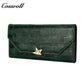 2024 Most Popular best brand leather long  wallet female  Genuine Leather