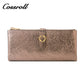 Factory hot selling new original crack bright leather wallet multi-card