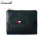 Factory custom short simple leather purse for women cowhide coin bag for women purse money clip