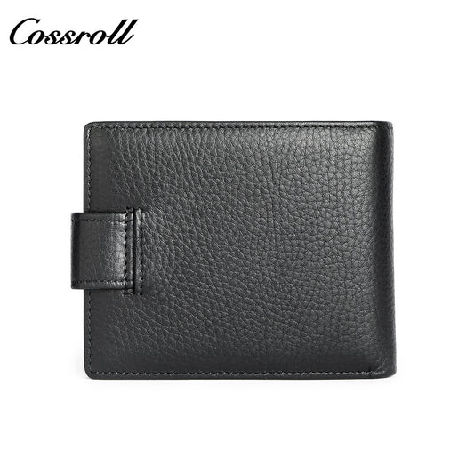 Head Cowhide Man Wallet Genuine Leather Money Clip Horizontal Short Banknote Coin  Soft Leather Plain