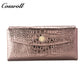 Free Sample Factory high unisex quality  crocodile texture Genuine Leather