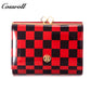 New factory custom leather money baotou layer cowhide change card bag patent leather holding women's purse custom