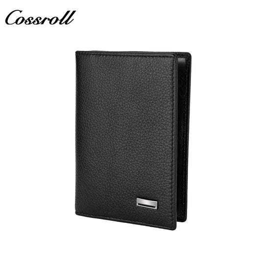 New men's buttonless light simple popular fashion leather wallet