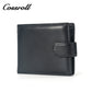 Latest Arrival Slim Men's Casual Wallet Short Paragraph Leather Card Holder Short Wallet