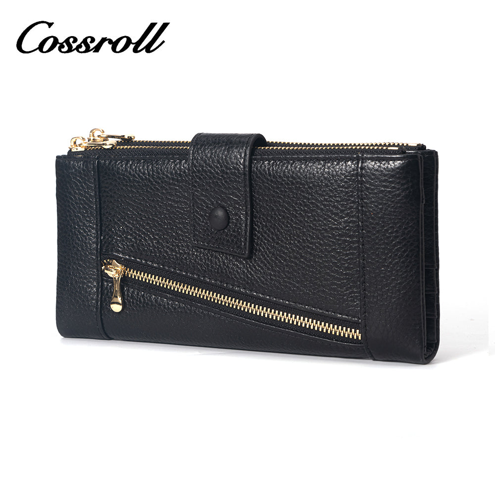 Customized black best leather women's wallet brands With Reply Very Quickly