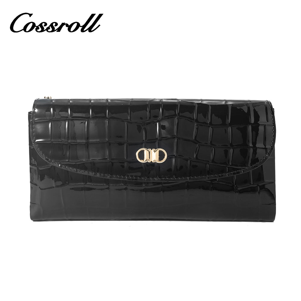 2023 Best New Products dark blue long leather wallet women With Top Selling