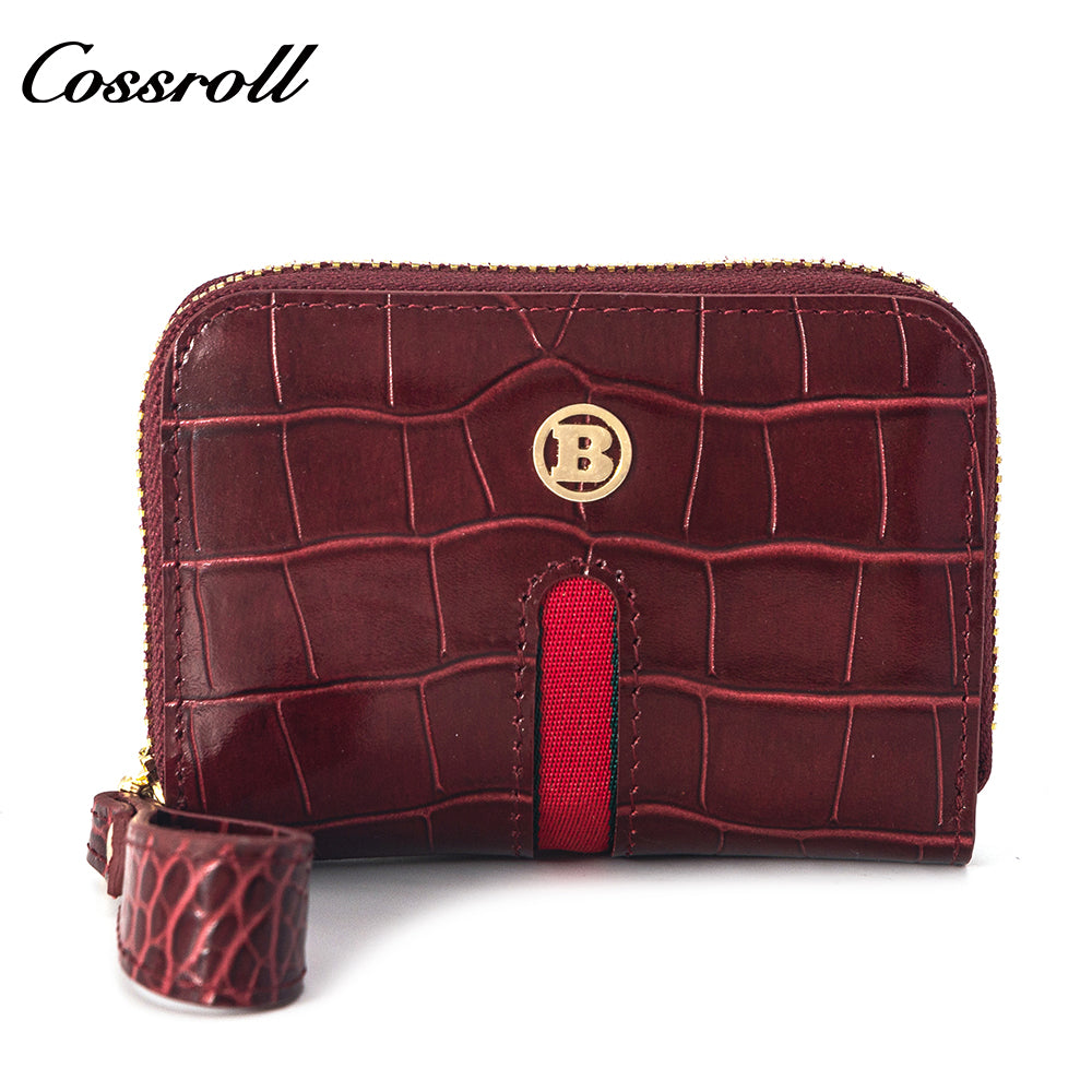 Most Selling Products  cowhide wallet  crocodile texture patent leather