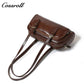 Genuine Leather Women's Bag Retro Bowling Niche Premium Sense Fashion Hundred Simple Armpit Bag Export Biker Mini Bag