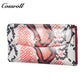 Manufacturers custom foreign trade new wallet female leather short snake wallet cowhide high-end wallet card bag certificate bag