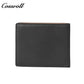 Men's Genuine Leather Bifold Wallet, Slim Business Daily Purse with Multiple Card Slots