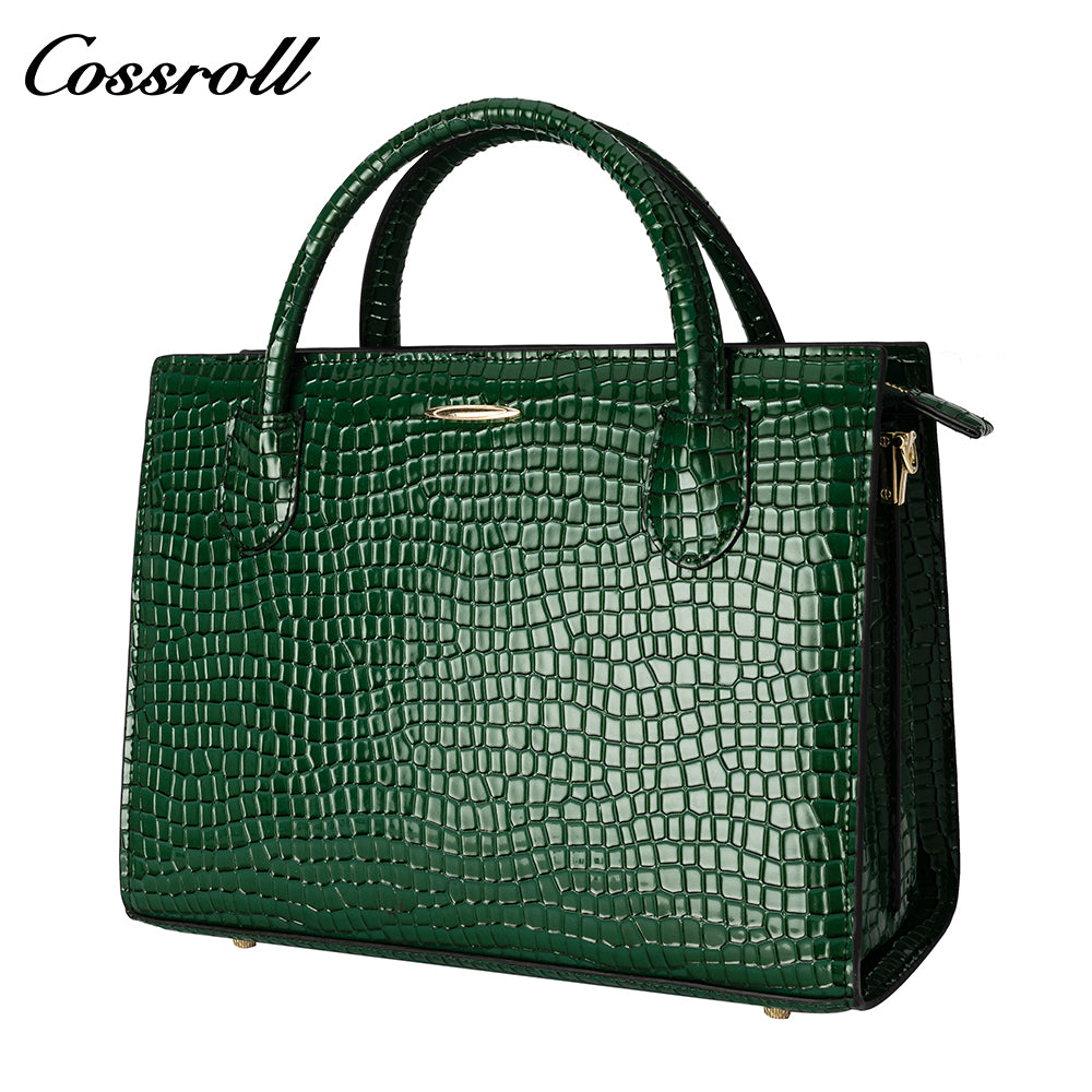 2024 new high-end cowhide large capacity handbag middle-aged women crossbody bag senior sense