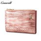 Customized Manufacturer  leather luxury  women small wallet crocodile texture Genuine Leather