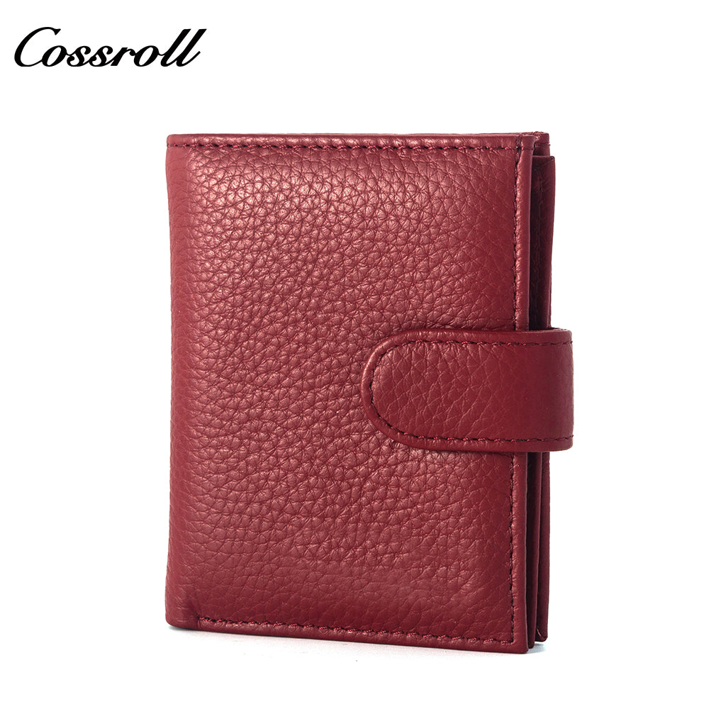 Wholesale High Quality  ladies purse  geniune leather wallet  Lychee leather